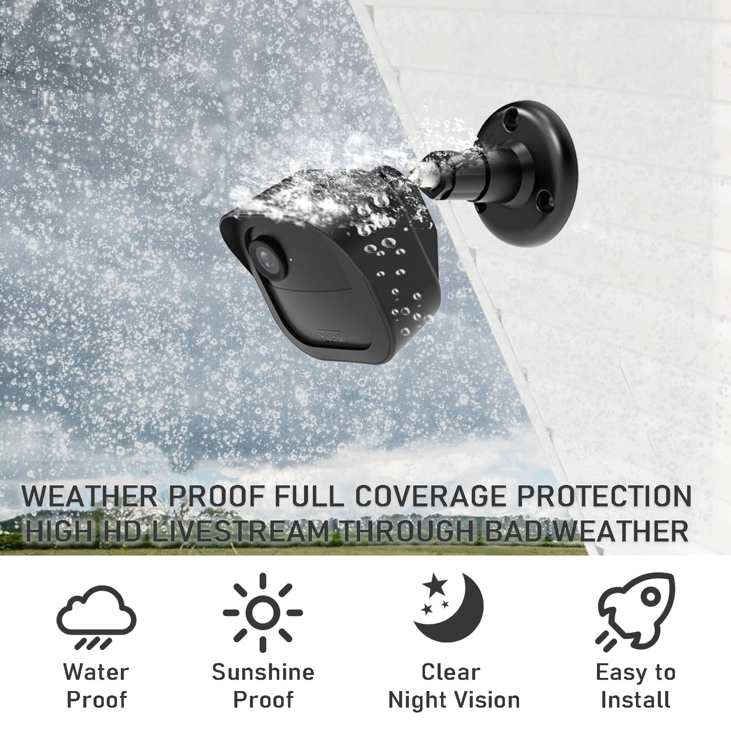 Averfeel Blink Outdoor Camera Mount - Protective Housing and 360 Degree Adjustable Mount for Blink Outdoor 4th Gen Surveillance Camera (5Pack)