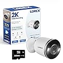 Lorex 2K Indoor/Outdoor Spotlight Camera with Color Night Vision, 2-Way Talk, Person Detection, White (White)