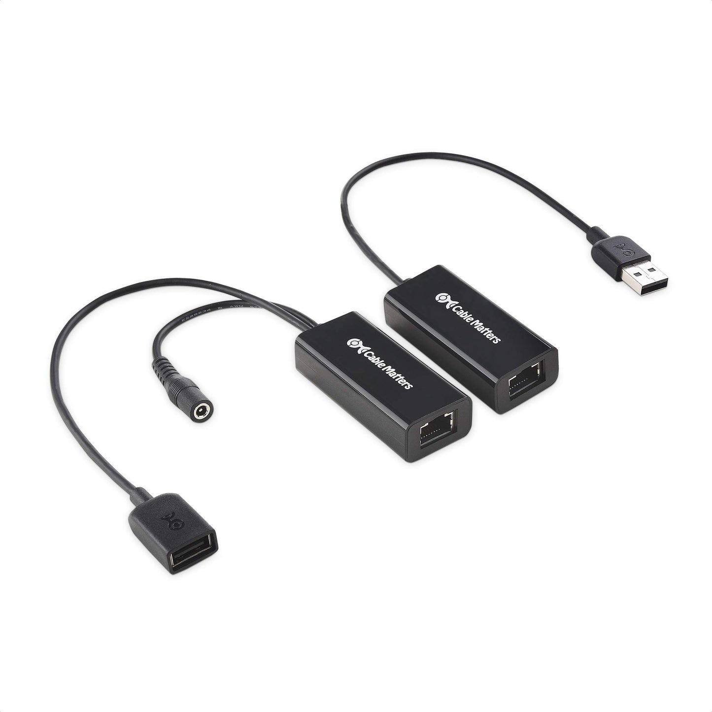 Cable Matters USB 2.0 Over Ethernet Extender with Power Adapter, 150ft