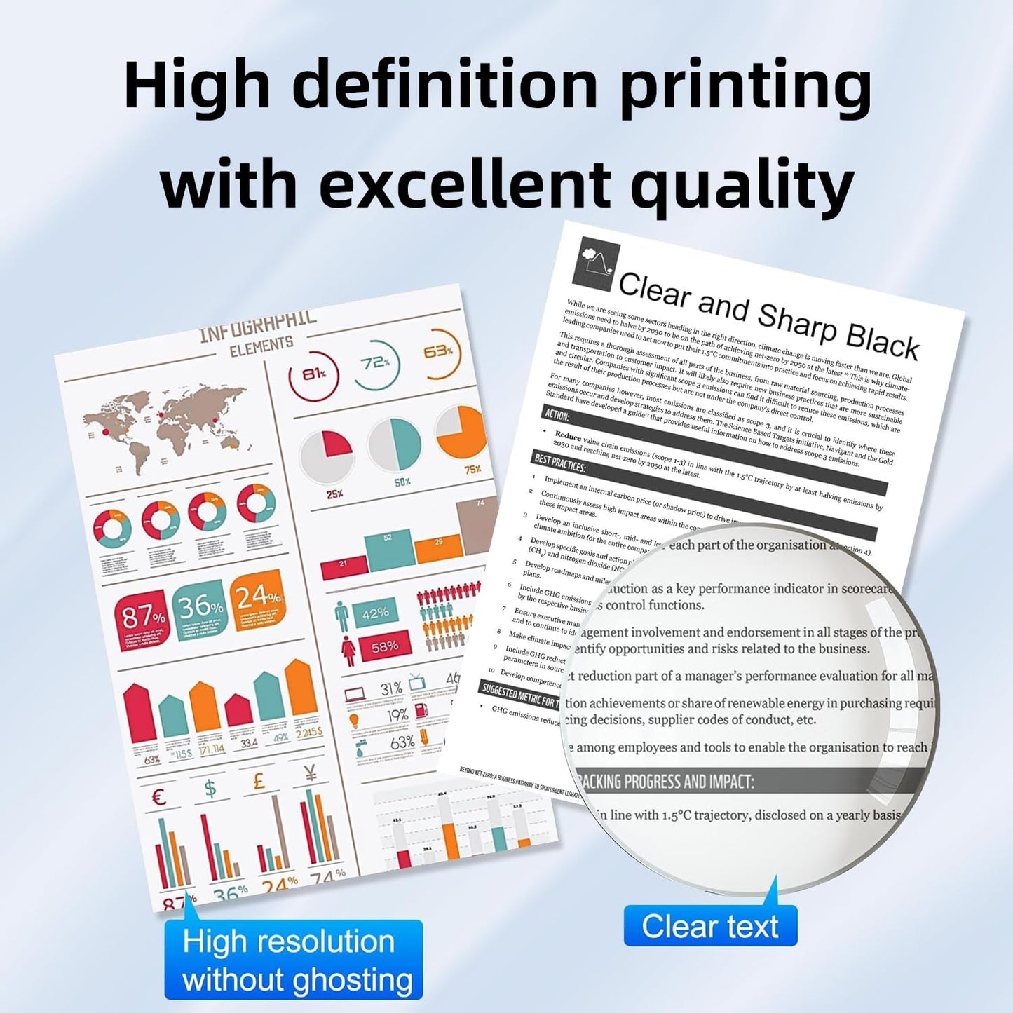 HAO SHI XIANG B3460 9GG2G 9G0PM 331-9807 593-11165 High Yield Toner Cartridge Compatible for Dell ONLY for B3460dn Laser Printer (B3460 Toner