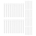 Self-Gripping Cable Ties by Wrap-It Storage, White, 40 Pack (5 Inch and 8 Inch Straps) - Reusable Hook and Loop Cord Organizer Cable Ties for Cord