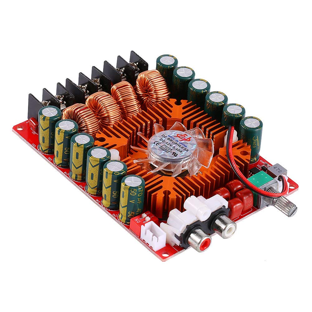 Taidda TDA7498E 160W+160W Digital Stereo Power Amplifier Board, 2-Channel, 4/6/8 Ohm Speakers, 15-36V DC, 8A, Surface Mount, Amplifier Board