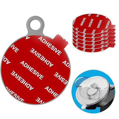 AZXYI Very High Bond Sticky Adhesive, 6 Pack Dashboard Pad Mounting Disk Adhesive Replacement Kit, Double-Sided Stickers for Suction Cup Dashboard