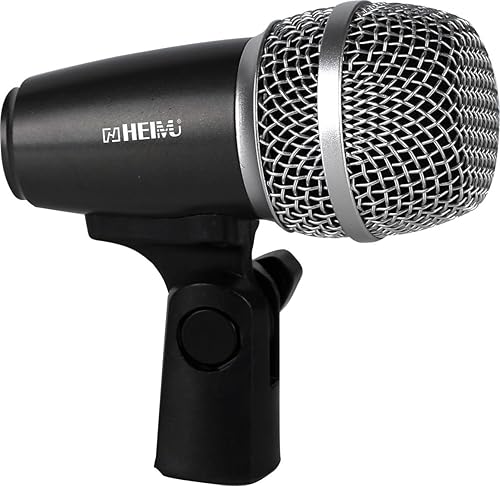 HEIMU Wired Microphone Kit for Drum and Other Musical Instruments (Small Drum Mic)