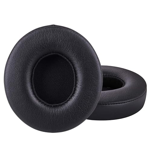 HZTCAM Professional Replacement Ear Pads for Beats Solo 2 & Solo 3 Wireless On-Ear Headphone/Soft Protein Leather/Noise Isolation Memory Foam/Strong