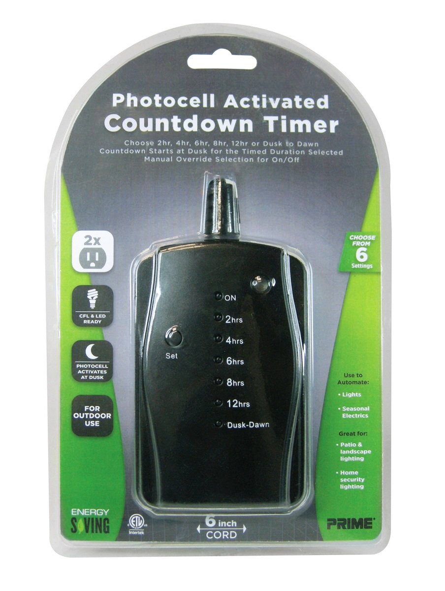Prime Wire & Cable TNOLED02 2-Outlet LED Countdown Pigtail