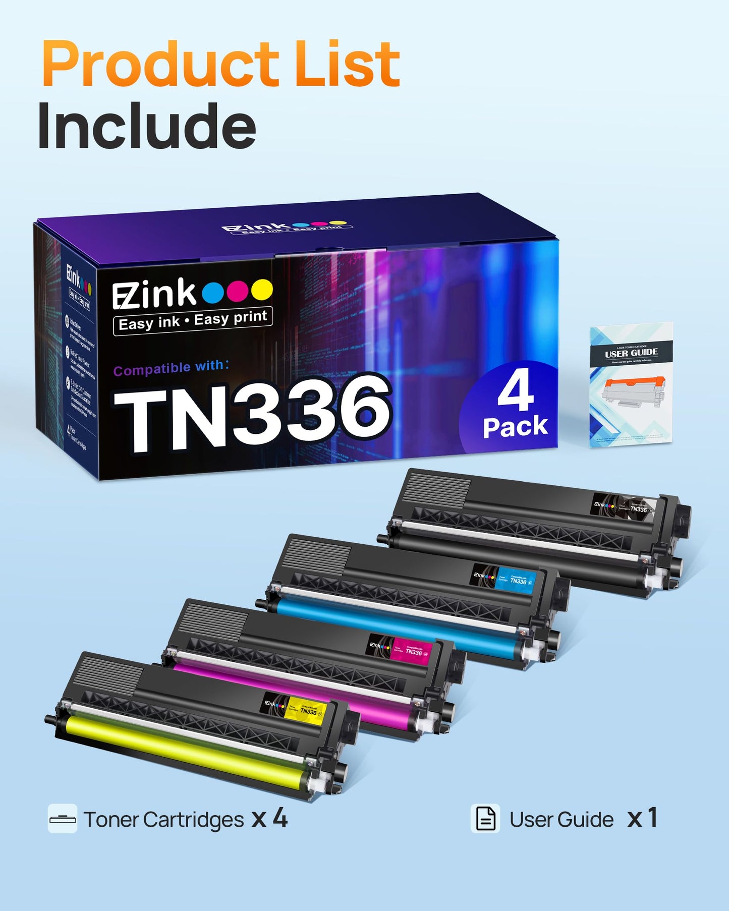 E-Z Ink Compatible TN336 Replacement for Brother TN336 Toner Cartridges
