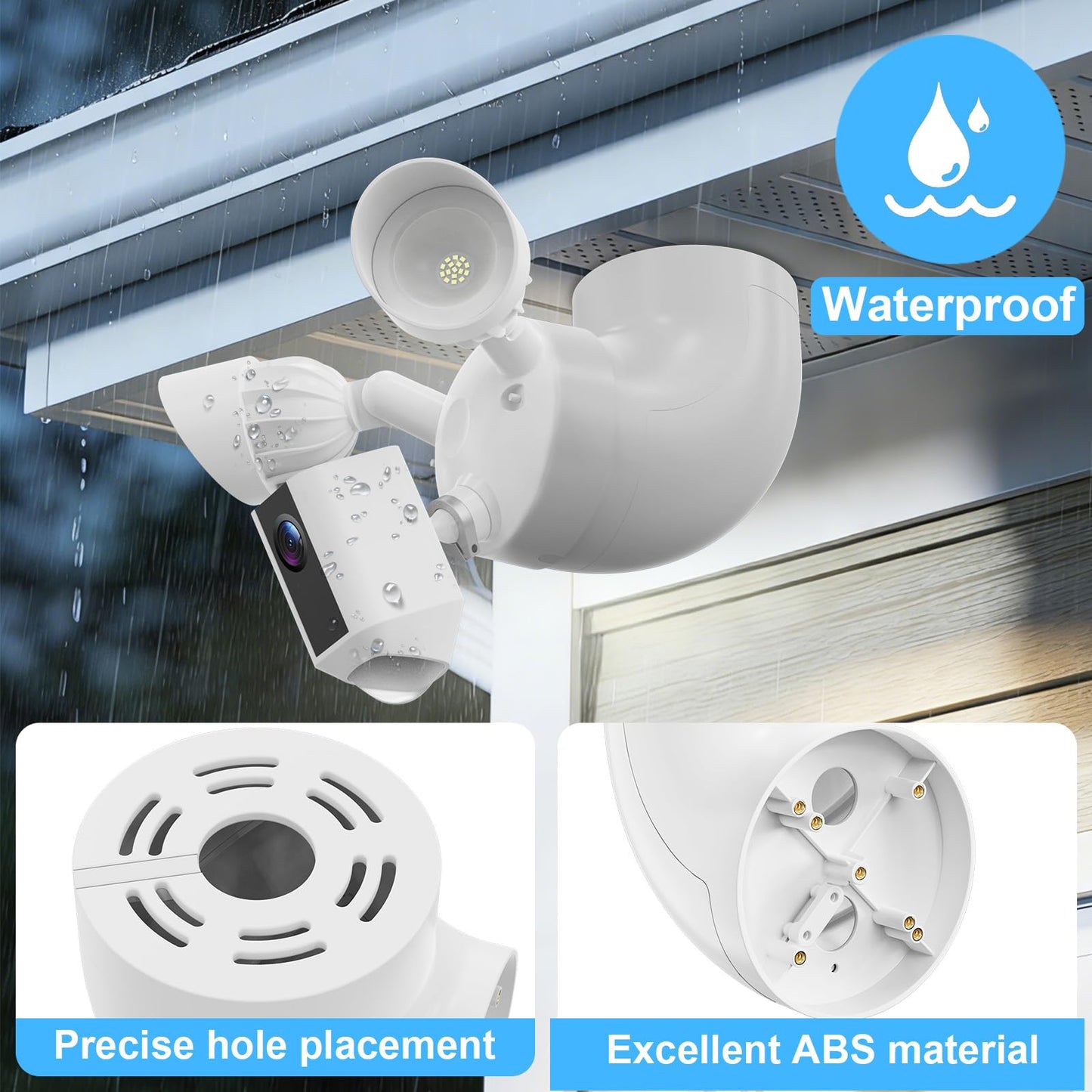 Eave Mount for Ring Floodlight Cam Wired Plus/Pro, Ring Smart Lighting Floodlight, Blink Wired Floodlight Cameras, Wyze Floodlight Camera V2/Pro