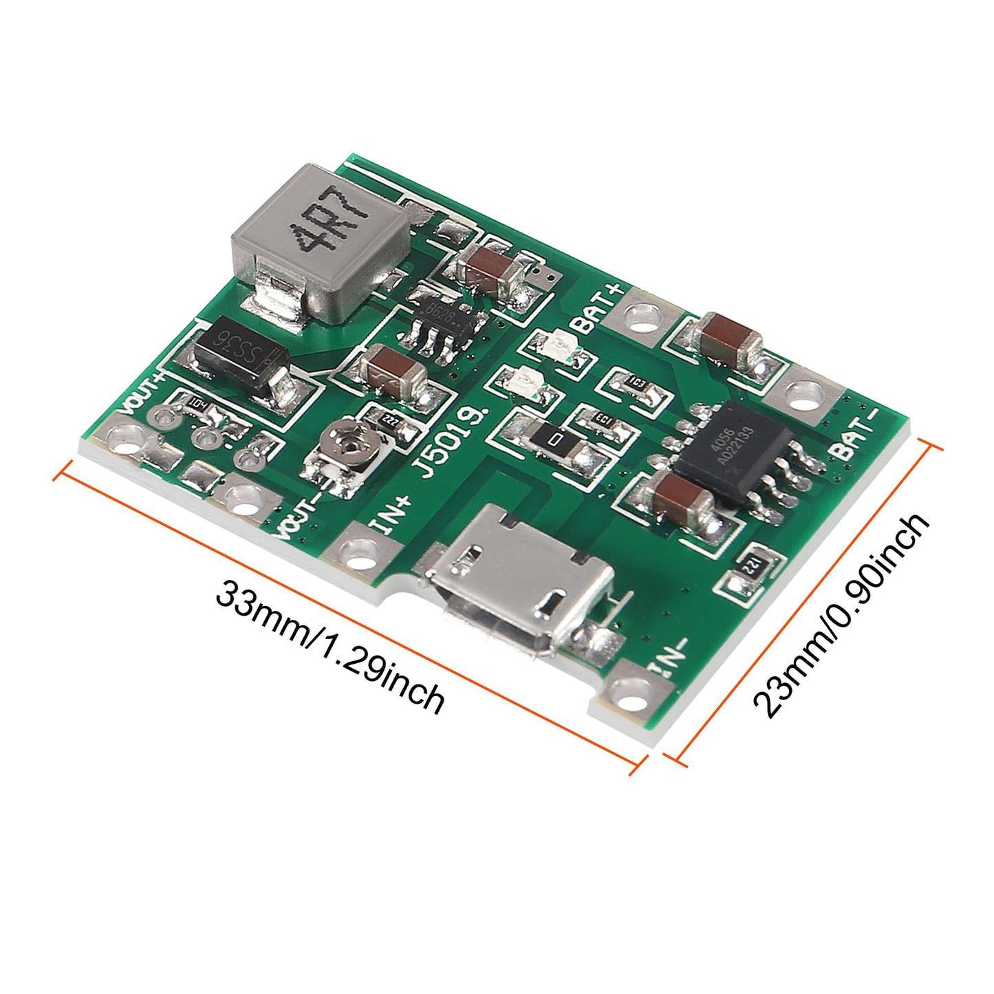 D-FLIFE 10pcs 18650 18650 Lithium Li-ion Battery Charger Module 2A USB TP4056 Adjustable Boost Module DC-DC 3.7V to 5V 9V 12V Step Up Boost Module…