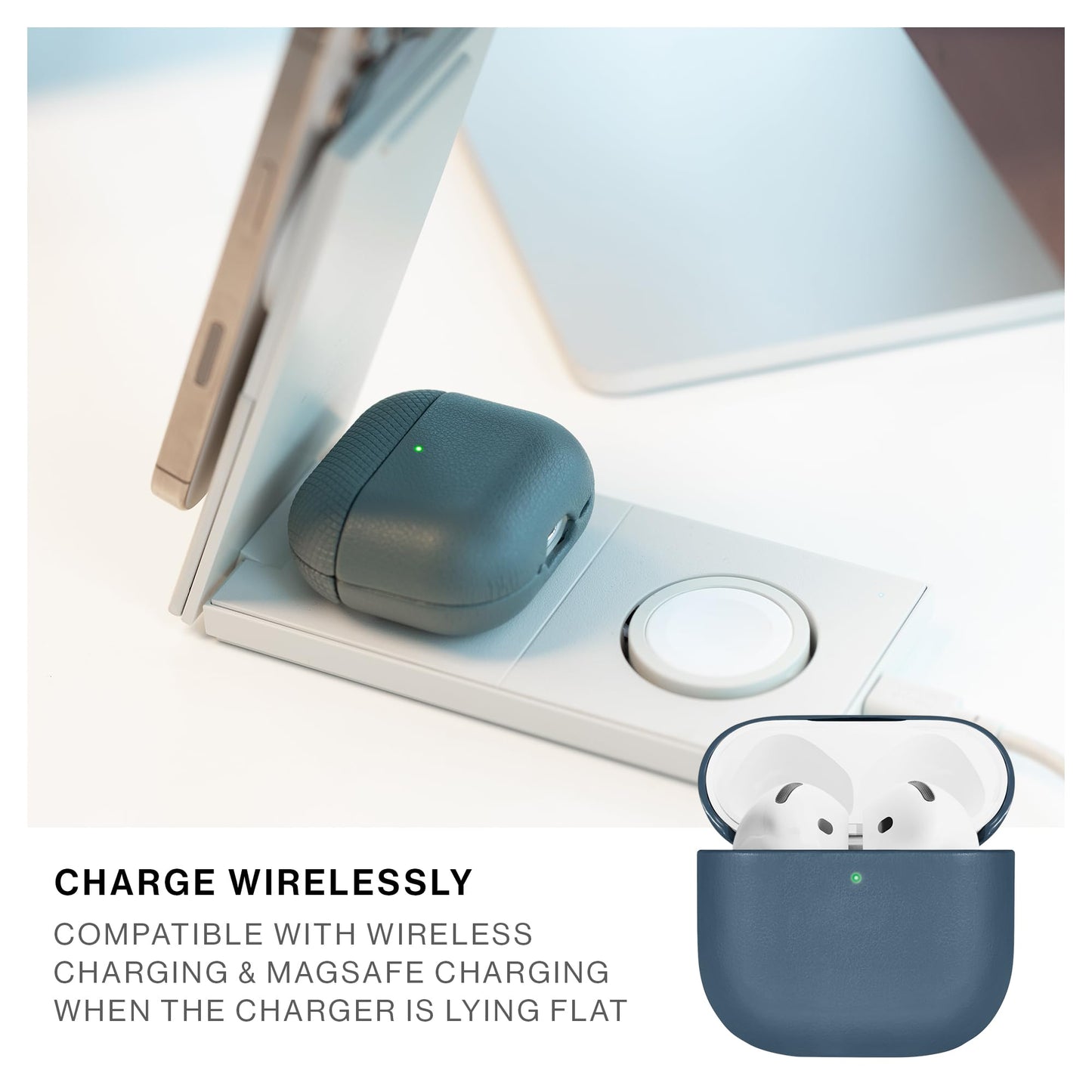 Native Union (Re) Classic Case for AirPods 4 - Premium Resistant & Recycled Materials - Durable Protection - Supports Wireless Chargers - Compatible