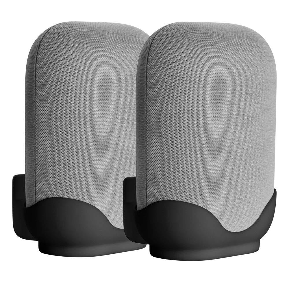 2 Pack Wall Mount Compatible with Google Nest Audio Speaker,Built in Cord Management Easy Install,Stable Stand Google Nest Audio Smart Speaker Holder