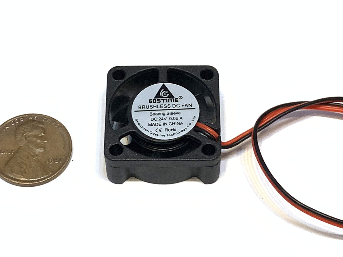 1 Piece 24v fan 2510 quiet 3d printer cnc computer cooling 25mm 2pin small B18
