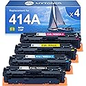 414A Toner Cartridges 4 Pack MFP M479fdw with Chip Compatible Replacement for HP 414A 414X for Color Laserjet Pro MFP M479fdw M479fdn M479dw M454dw