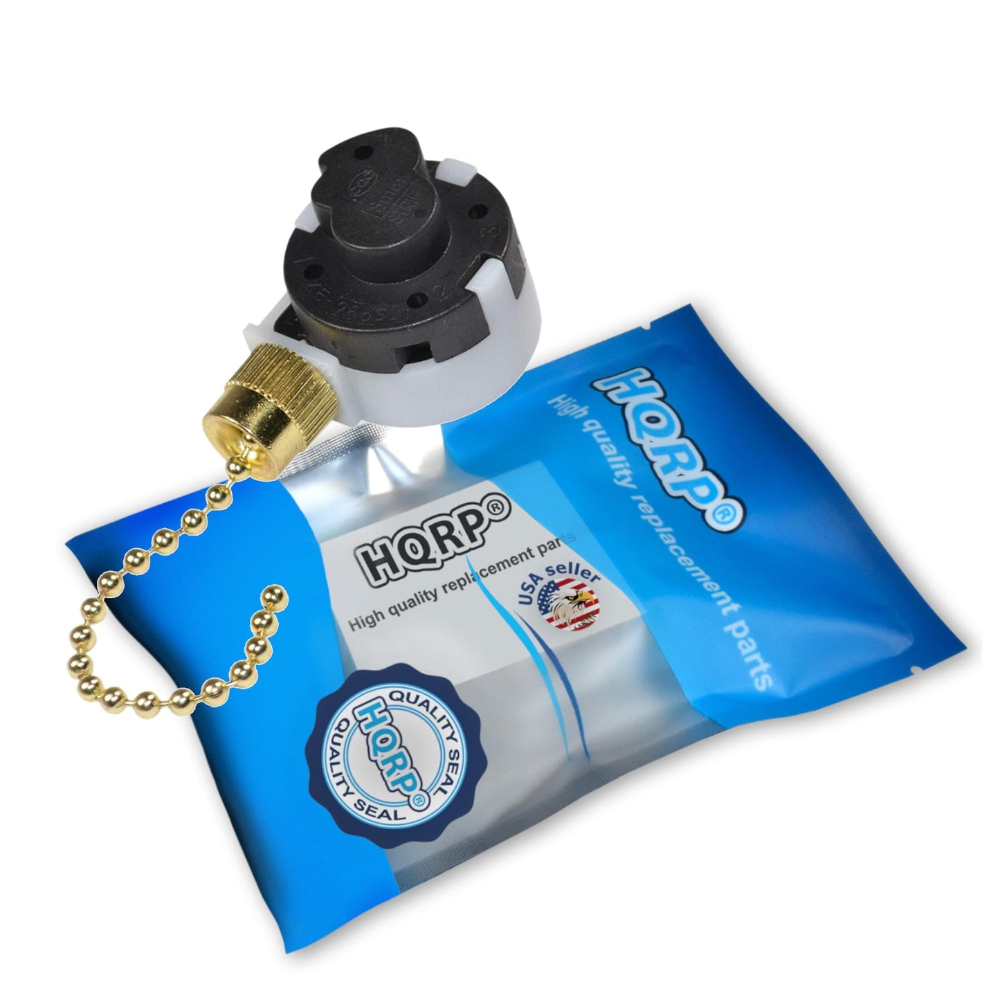 HQRP 3-Speed Ceiling Fan Switch, 4-Wire, Function L-1-2-3, L-2-3, L-1-3, L-1-2