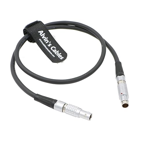 Alvin's Cables Fischer 3 Pin Male to 2 Pin Male Power Cable for ARRI Alexa Camera to Teradek SmallHD Monitor 60cm|23.6inches