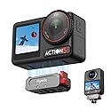 BRDRC Action 5 Pro Magnetic Quick Release Adapter Mount, Aluminum Alloy Expansion Base with 1/4 Screw Hole for Go Pro Adapter Compatible with DJI Osmo