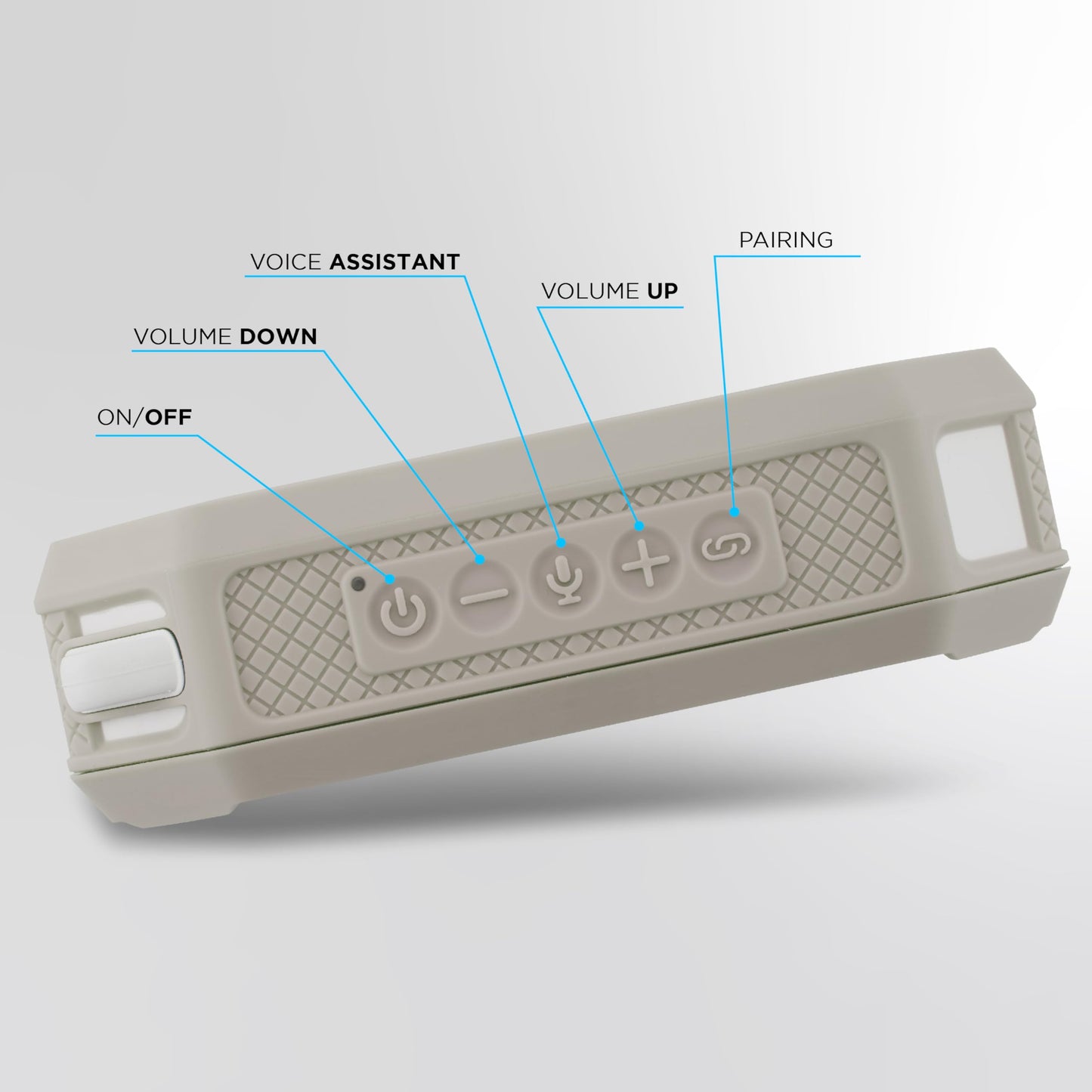 Altec Lansing Portable Bluetooth Speaker HYDRAMINI 2.0, IP67 Waterproof, Portable Speaker, 12h Playtime, Wireless Pairing, USB-C Quick Charge