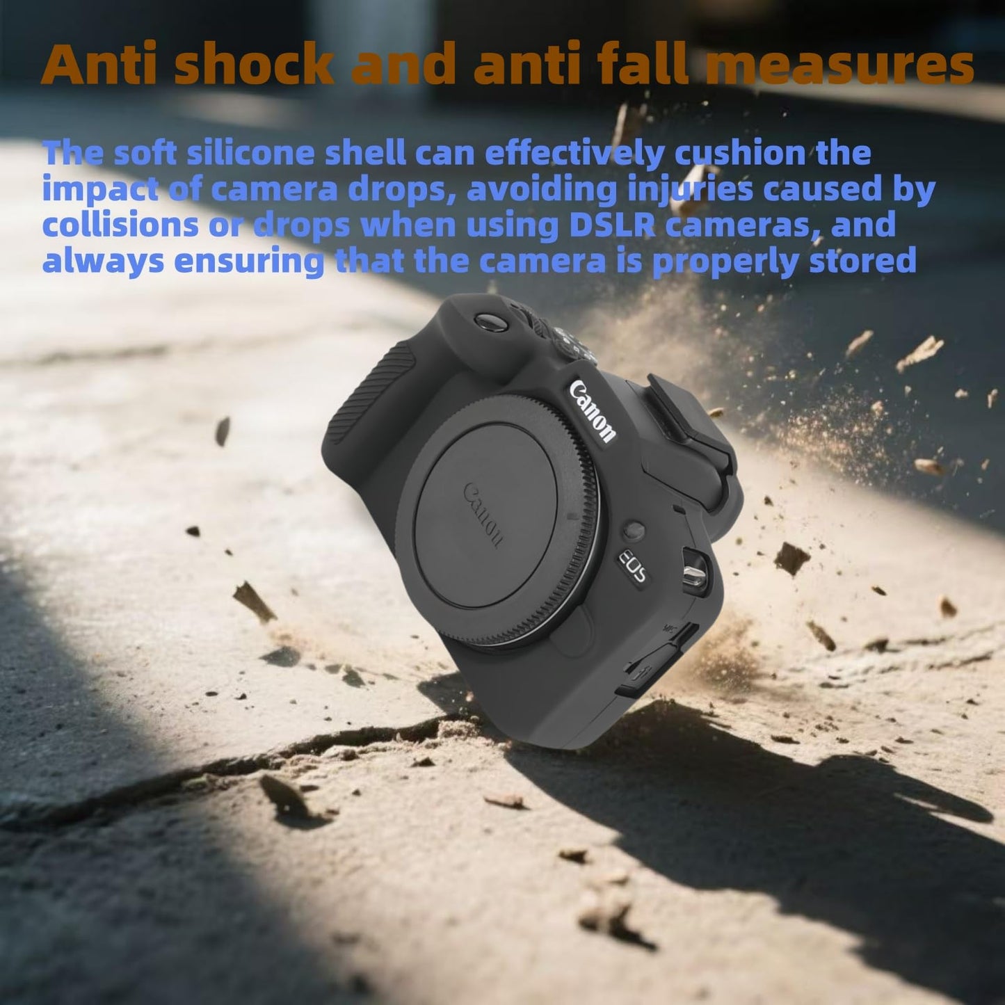 TTXSCZYH Case for Canon EOS R100 Camera, Comes with an EOS R100 Camera Wristband,Suitable for Canon EOS R100 Silicone case, Provides Drop-Proof