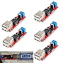 DAOKI 5Pcs Dual USB Step-Down Power Module LM2596 Double USB Step-Down Converter Module DC 6V-40V to 5V 3A Double USB Charge DC-DC 9V/12V/24V/36V…