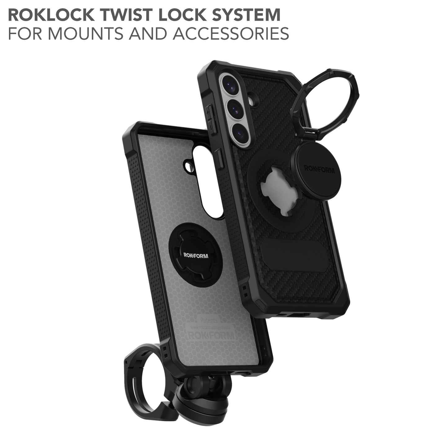 Rokform Rugged Case for Galaxy S26 Plus, Magnetic + RokLock (Black)