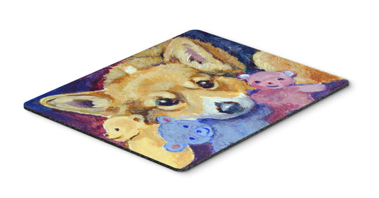 Caroline's Treasures 7431MP Corgi with All The Toys Mouse Pad, Hot Pad or Trivet for Home Office Gaming Working Computers Laptop Mouse Mat,Washable