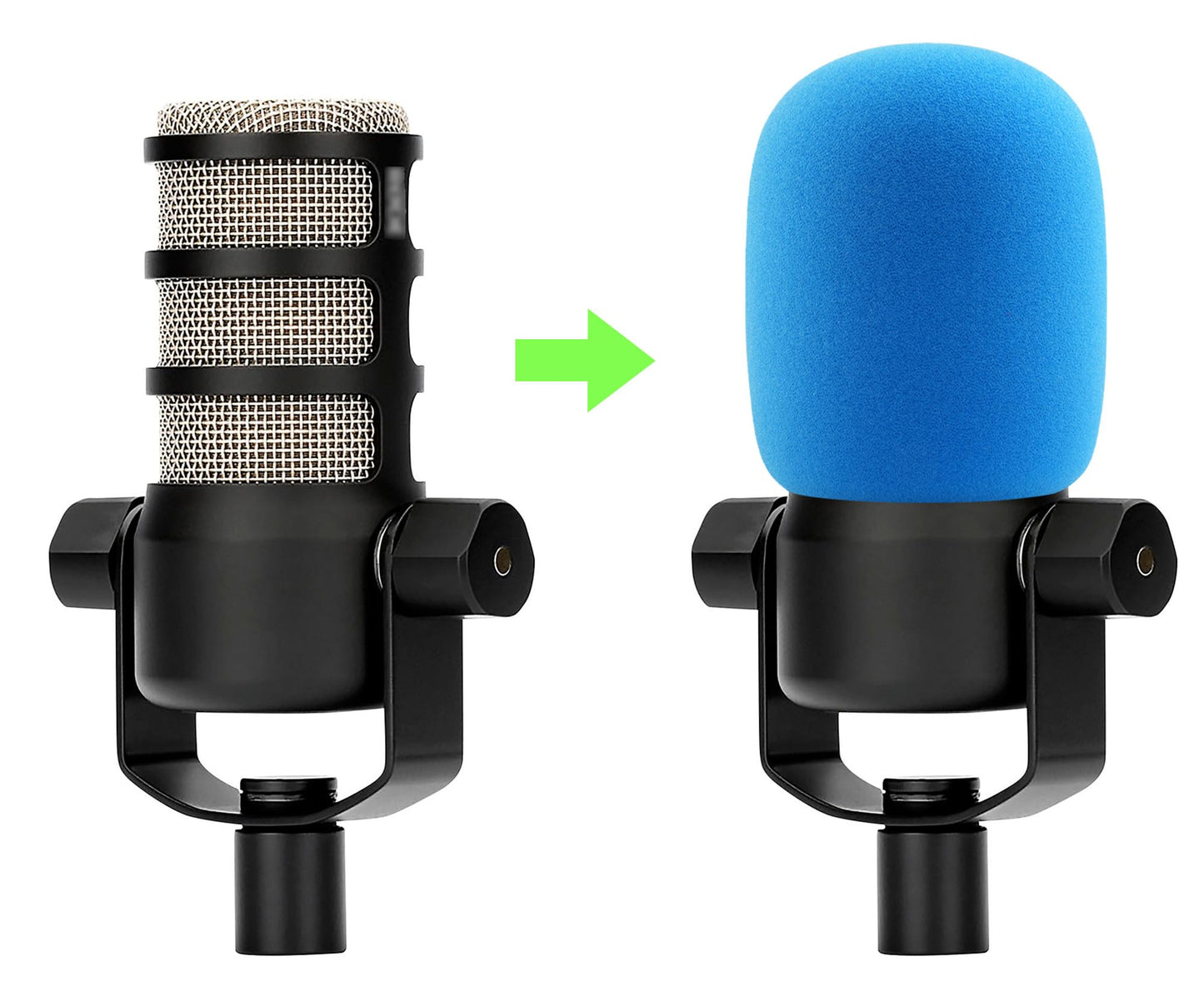 LEFXMOPHY Pop Filter for Rode Podmic Procaster Podcaster NT1 NT1-A NT2-A NT-USB K2 NT1000 NT2000 Windscreen Replacement Foam Cover Pod Mic WS2