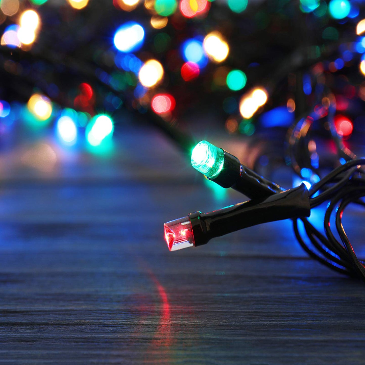XUNXMAS Bright Christmas Lights Outdoor 300 LED String Lights, 100ft Connectable 8 Modes Christmas String Lights Tree Lights for Home, Party, Holiday