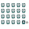 Onyehn 20pcs Replacement Trimmer Potentiometer Sensor for Xbox One,PS3,PS4 Controllers,Gasket Repair Parts for Thumb Stick Analog Joystick