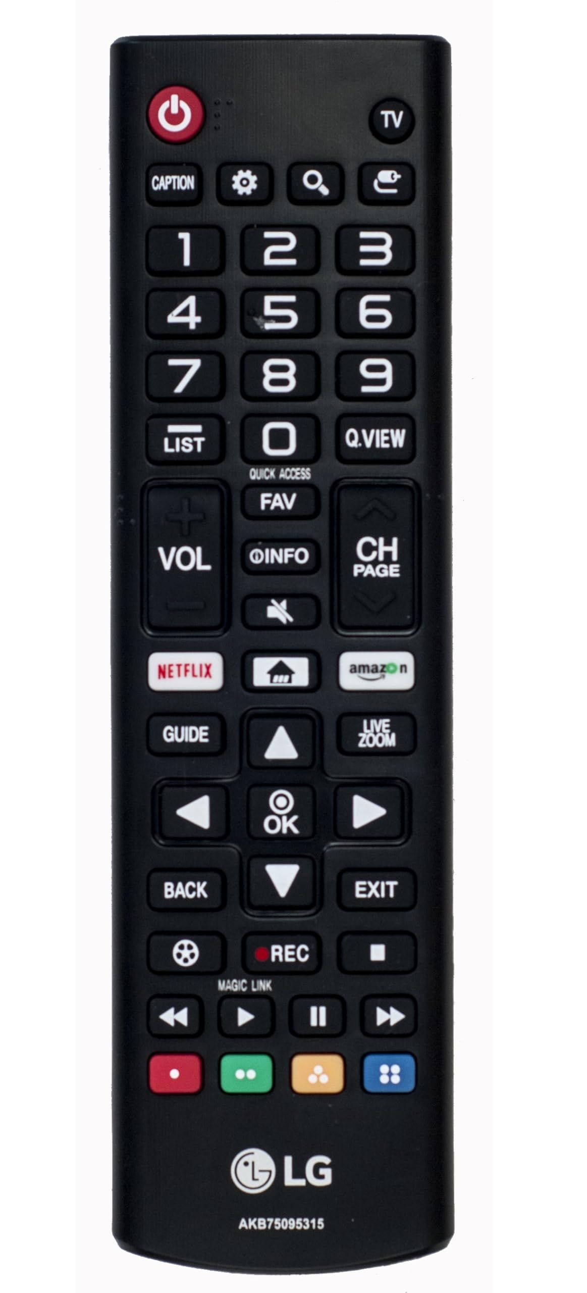 Lg AKB75095315 Remote CONTR Genuine Original Equipment Manufacturer (OEM) Part