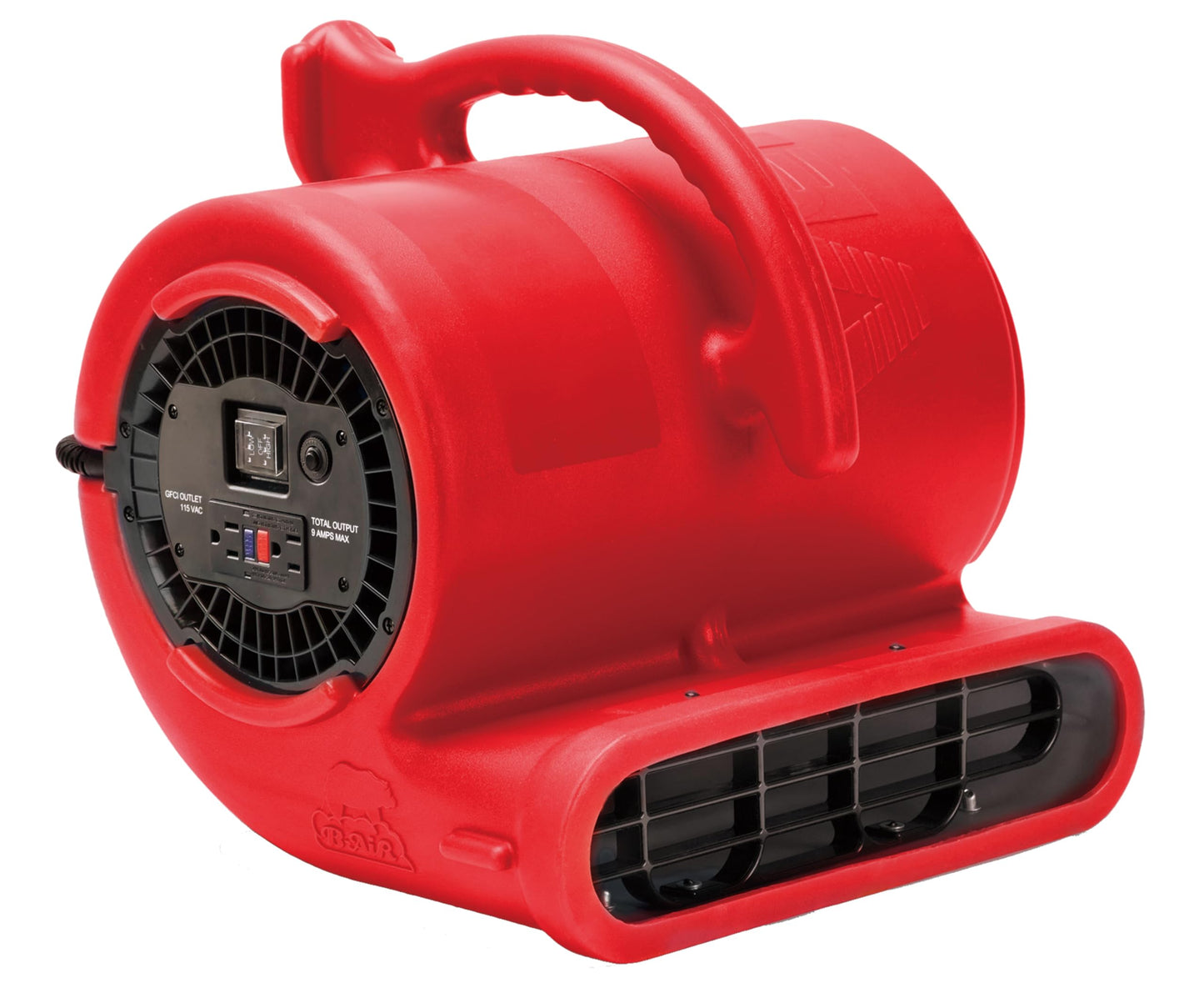 B-Air VPX34 1/3 HP Air Mover Commercial Floor Fan, Daisy Chainable, Stackable, 2 Speeds, 3 Drying Angles, 2.9 Amp Draw, for Water Damage Restoration