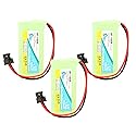 3X Pack - BT-1008 Battery for Uniden D1780, D1680-4, D1680, D1660, D1760 Cordless Phones (700mAh, 2.4V, NI-MH)