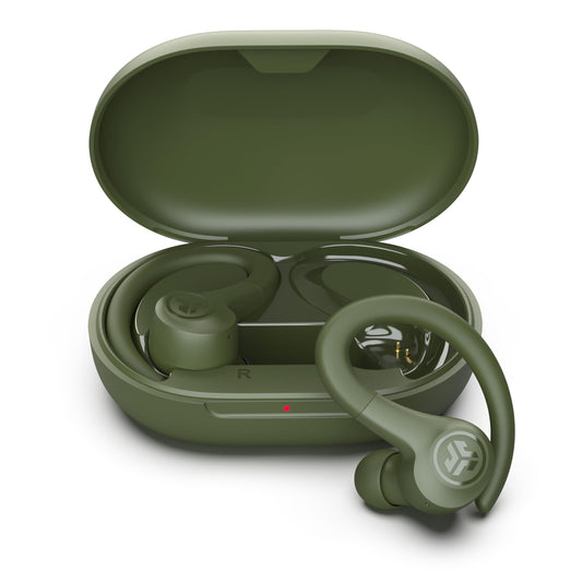 JLab, Go Sport+, True Wireless Workout Earbuds, Bluetooth Sport Earbuds, Clear Calling, Green