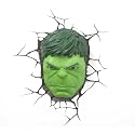 3DLightFX Marvel Avengers Hulk Face 3D Deco Light