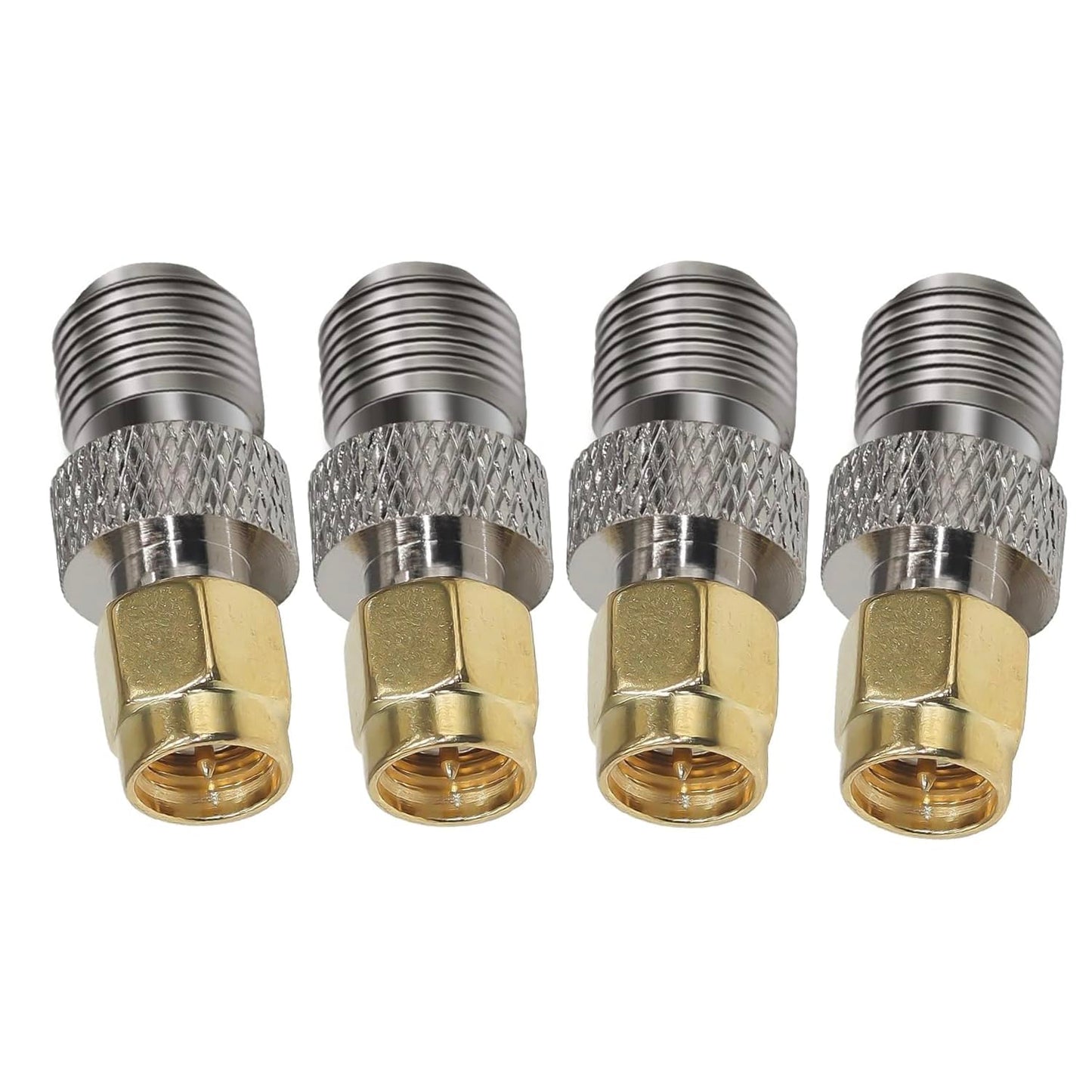 CESS SMA to F-Type Adapter Connector - SMA Male to F Female, 4 Pack