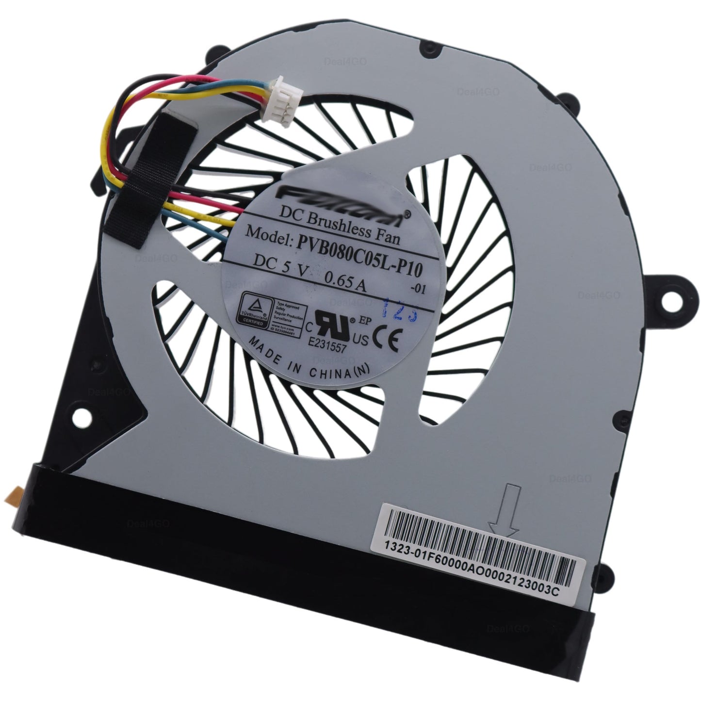 Deal4GO CPU Cooling Fan PVB080C05L P10 Replacement for Intel NUC 11 Pro Tiger Canyon NUC 12 NUC 13 NUC12WSHi7 NUC13ANHi5 NUC11TNHi7, Silver