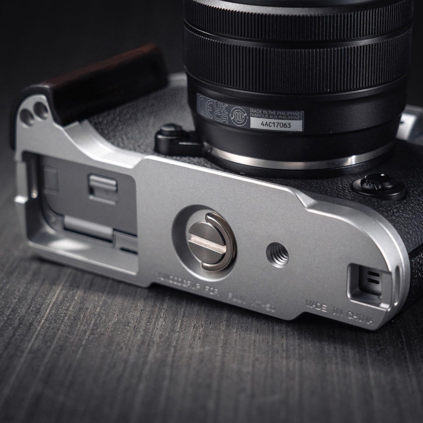Iborrys L-Shaped Camera Handle ?Compatible with FUJIFILM X-T50 XT50 Camera ?Precious Vintage Solid Wood | Handcrafted by Experienced Artisans (African