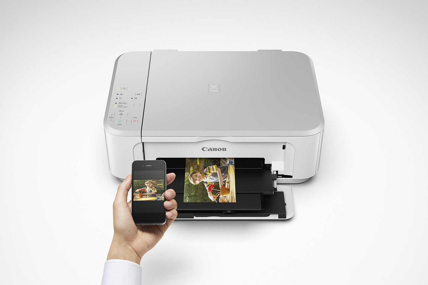 Canon PIXMA MG3620 White Wireless Photo All-in-One Inkjet Printer, Up to 4800 x 1200 d