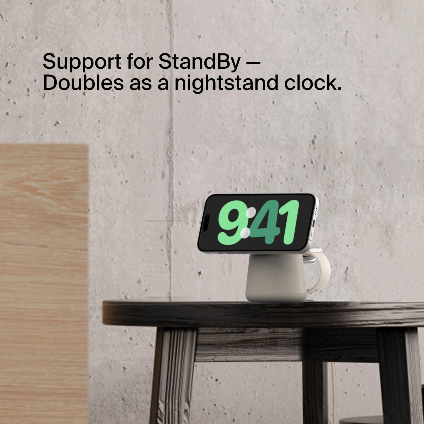 Belkin 2-in-1 Qi2 Wireless Charging Dock 15W Fast Charge iPhone Charger Compatible with iPhone 17, 16, 15, 14, and 13 Series, AirPods, and Other Qi2