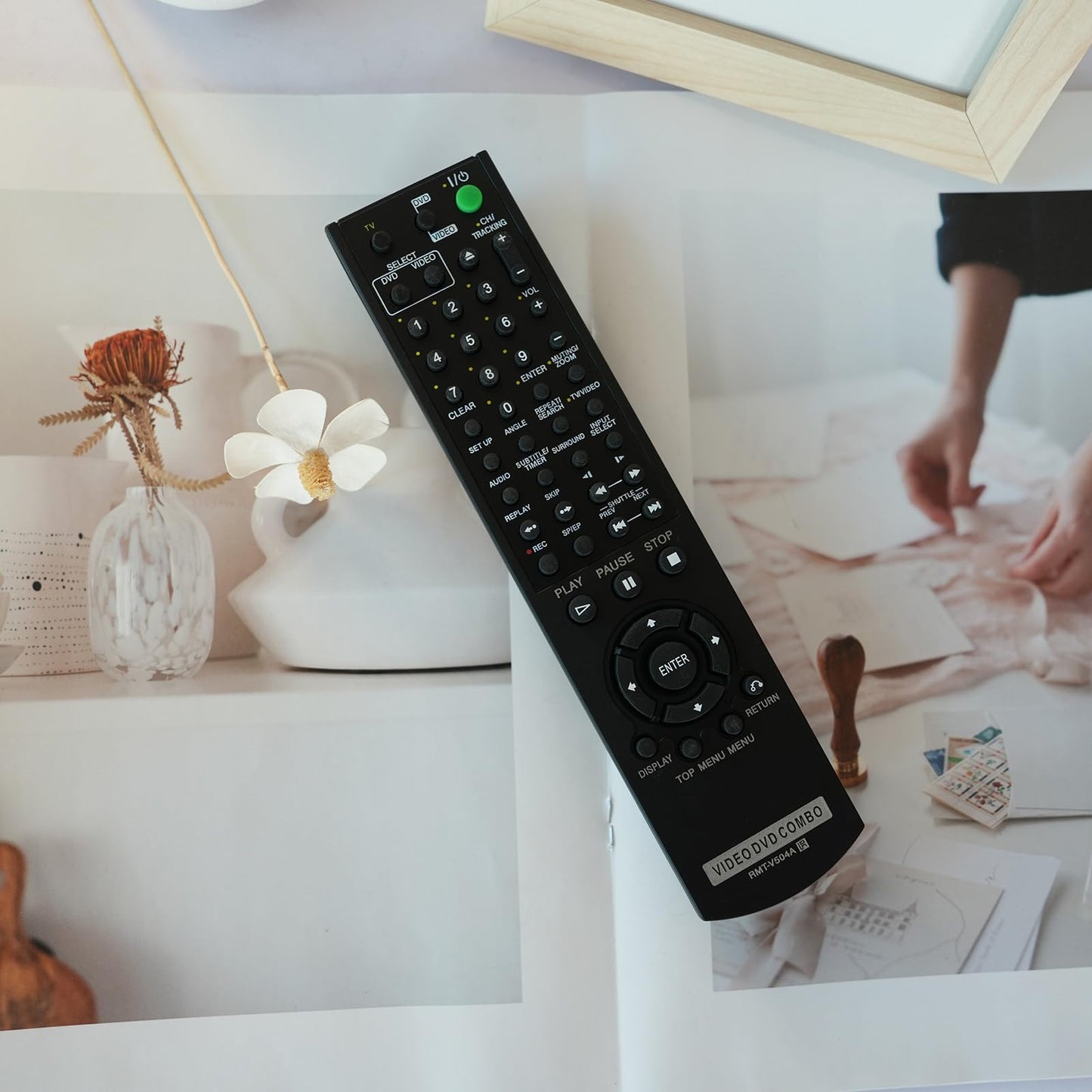 Replacement Remote Control RMT-V504A Fit for Sony DVD/VCR Combo Player Compatible with RMT-V501, RMT-V501A, RMT-V501C, RMT-V501D, RMT-V501E