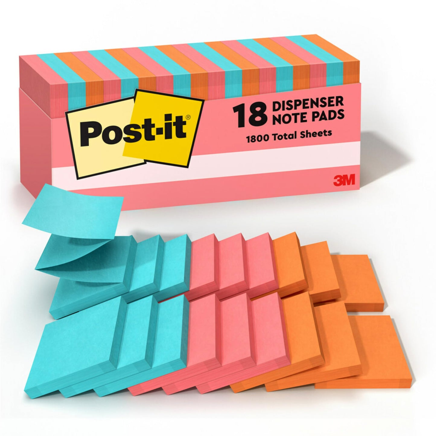 Post-it Pop-up Notes, 3 x 3 in, Poptimistic Collection, 18 Pads