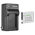Kastar 1-Pack Battery and AC Wall Charger Replacement for Canon NB-8L NB8L, NB-8LH NB8LH Battery, Canon CB-2LA, CB-2LAE Charger, Canon PowerShot