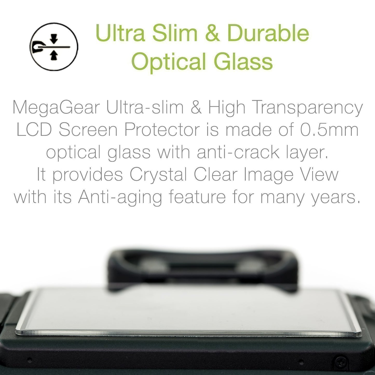 MegaGear Canon EOS 6D Mark II Camera LCD Optical Screen Protector, Transparent (MG1367)