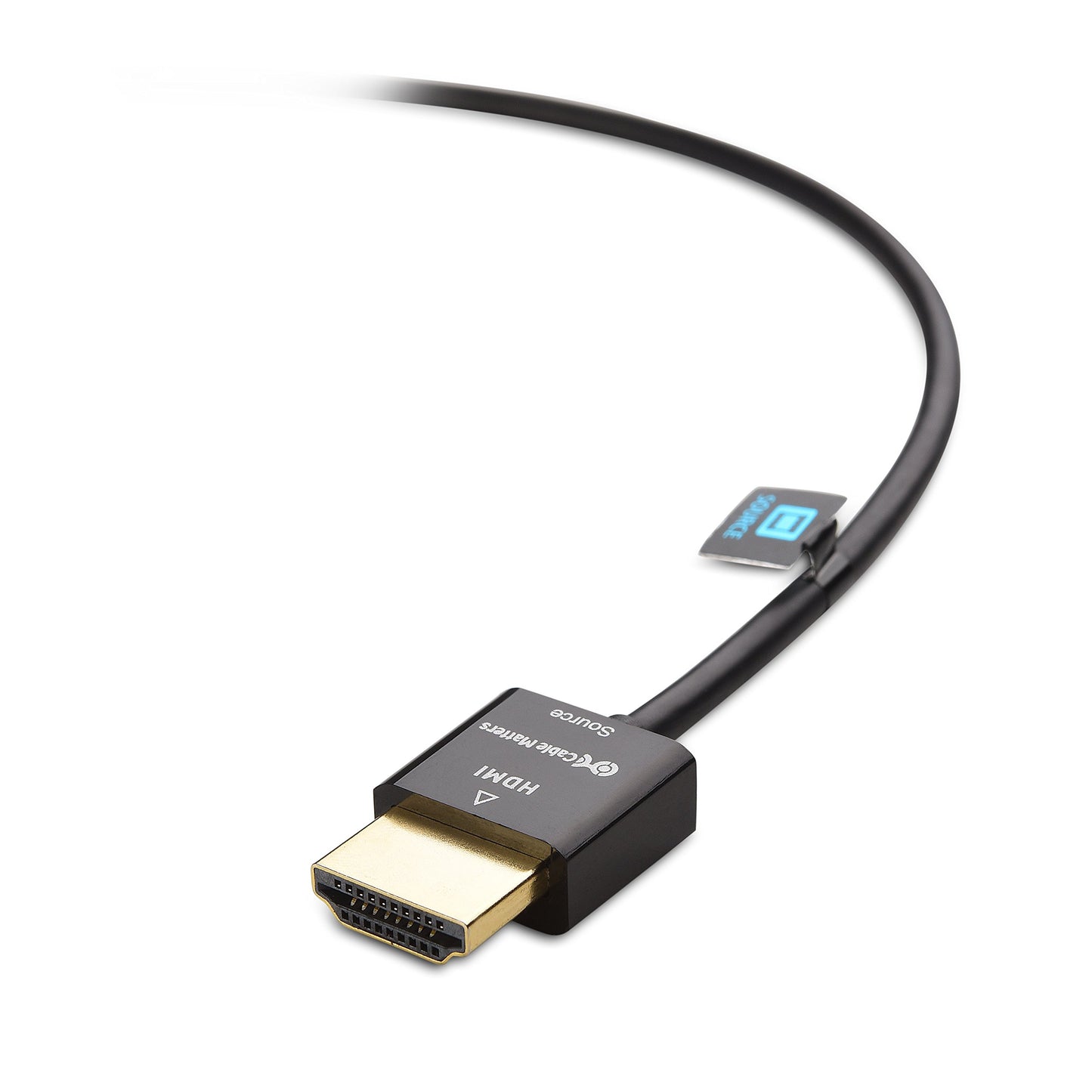 Cable Matters Unidirectional Active Ultra Thin HDMI Cable 15 ft with RedMere Technology (Ultra Slim HDMI Cable) 4K Rated with Ethernet
