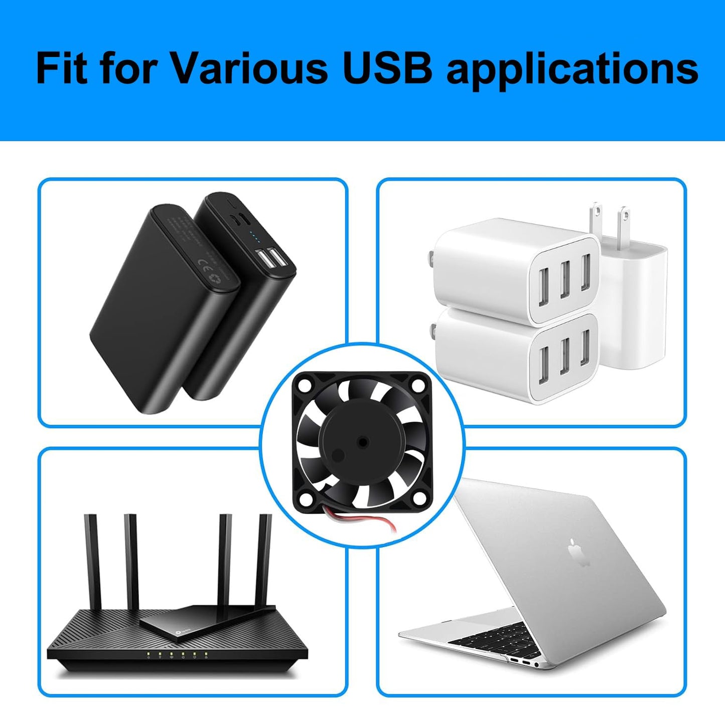 2-Pack 40mm x 10mm DC 12V Brushless Cooling Fan, 4010 Smart Fan for Computer case 3D Printer Humidifier and Other Small Appliances Series Repair