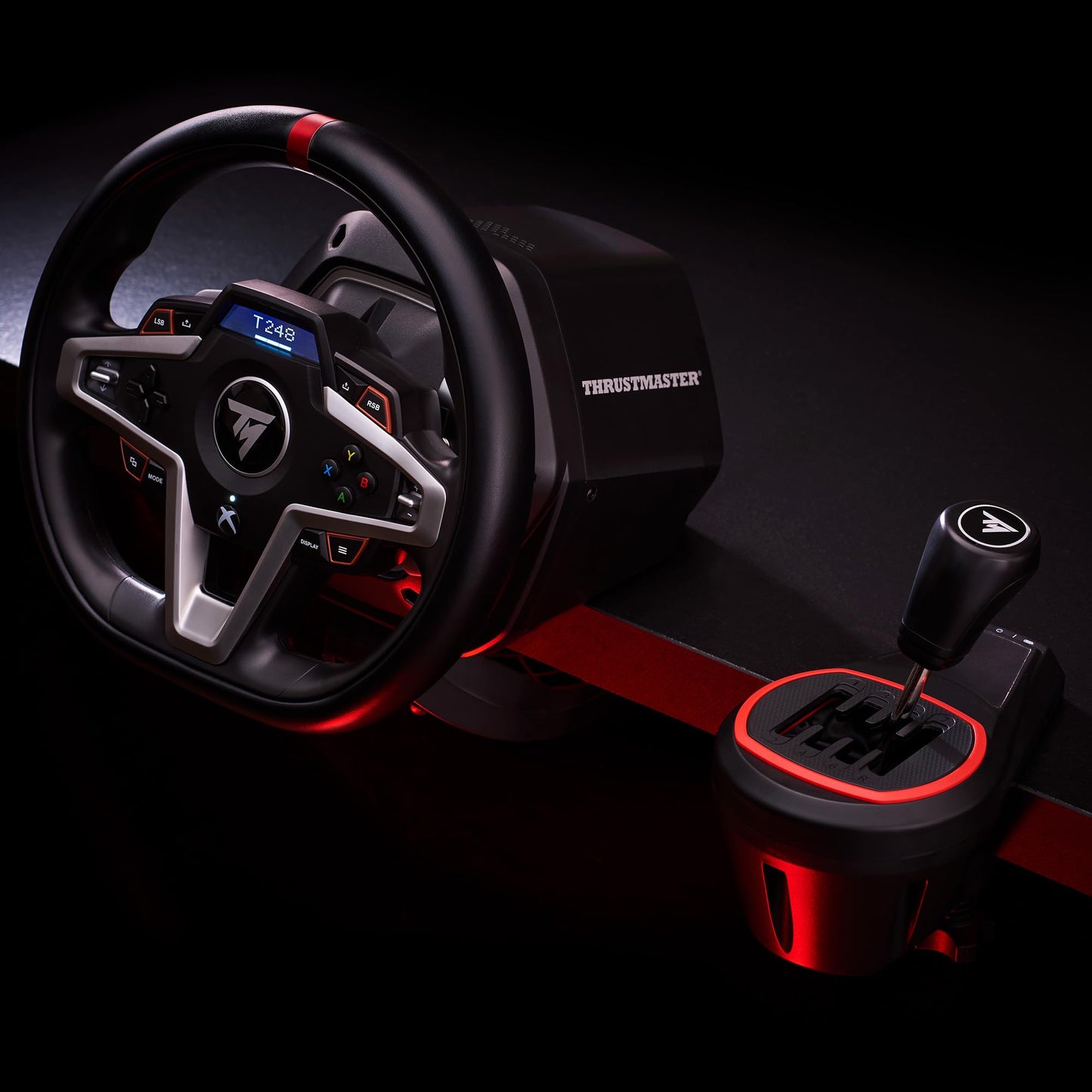 Thrustmaster TH8S Shifter Add-On for PS5, PS4, Xbox Series X|S, One, and PC - Sim Racing Gear with H-Pattern Shifter Plate, Compatible with Racing