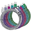 QQLIKE USB Type c Cable, 5 Pack (6FT) Nylon Braided USB C Cables 3A Fast Charging Charger for Samsung Galaxy S9/S8 Note8/9 20 10 S21 S20 S10 Plus C