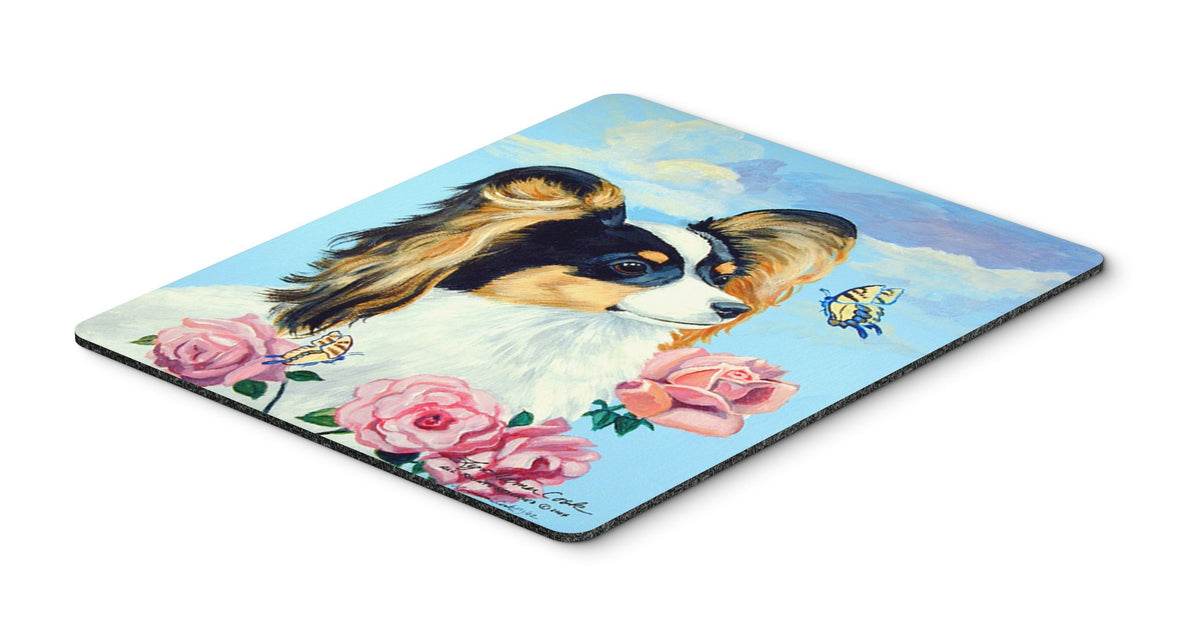 Caroline's Treasures 7242MP Papillon Mouse Pad, Hot Pad or Trivet for Home Office Gaming Working Computers Laptop Mouse Mat,Washable Large Mousepad