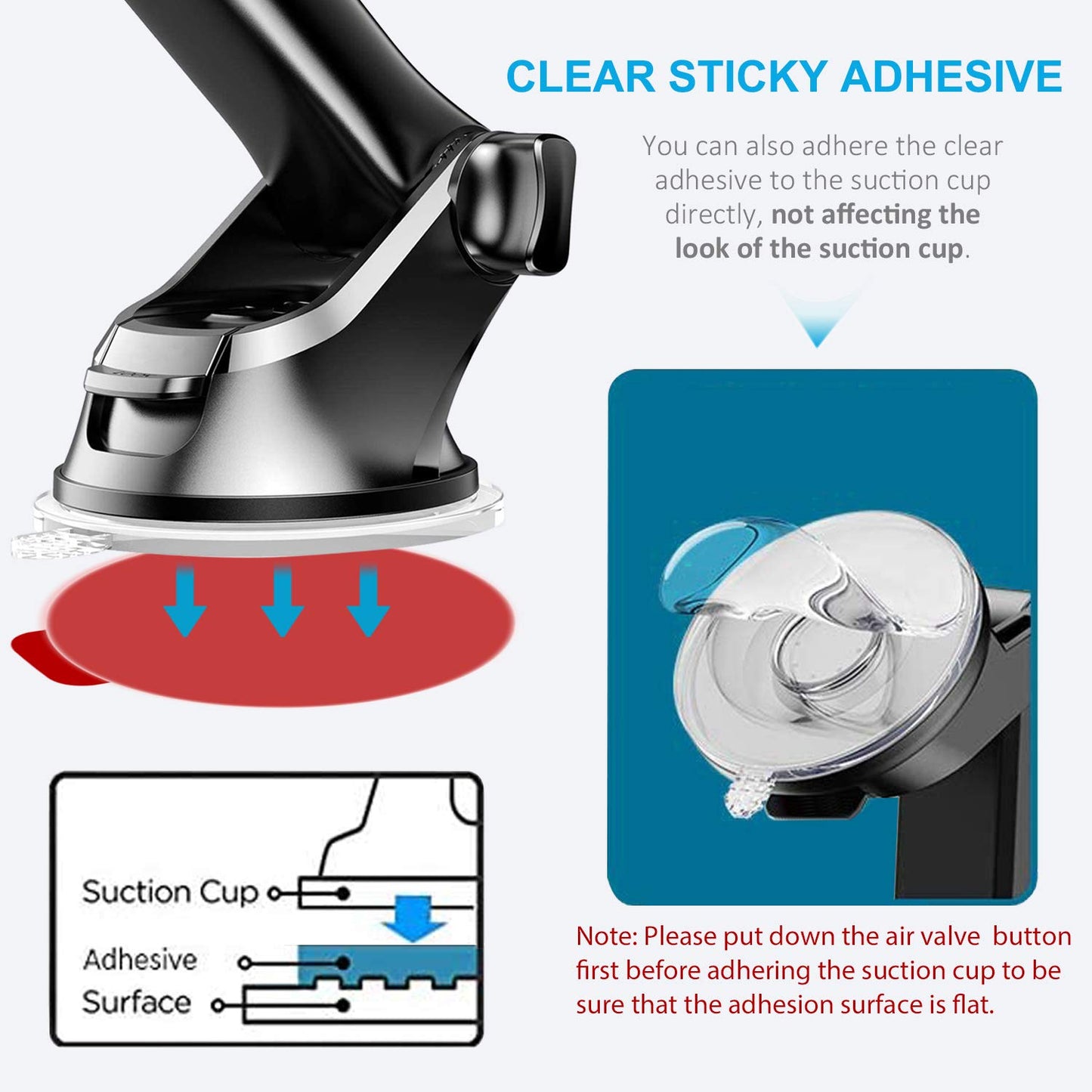 PKYAA Dashboard Pad Mounting Disk Sticky Adhesive Replacement Kit, 6pcs 3.15"(80mm) Circle Heat Resistant Double-Sided Stickers for Suction Cup Car