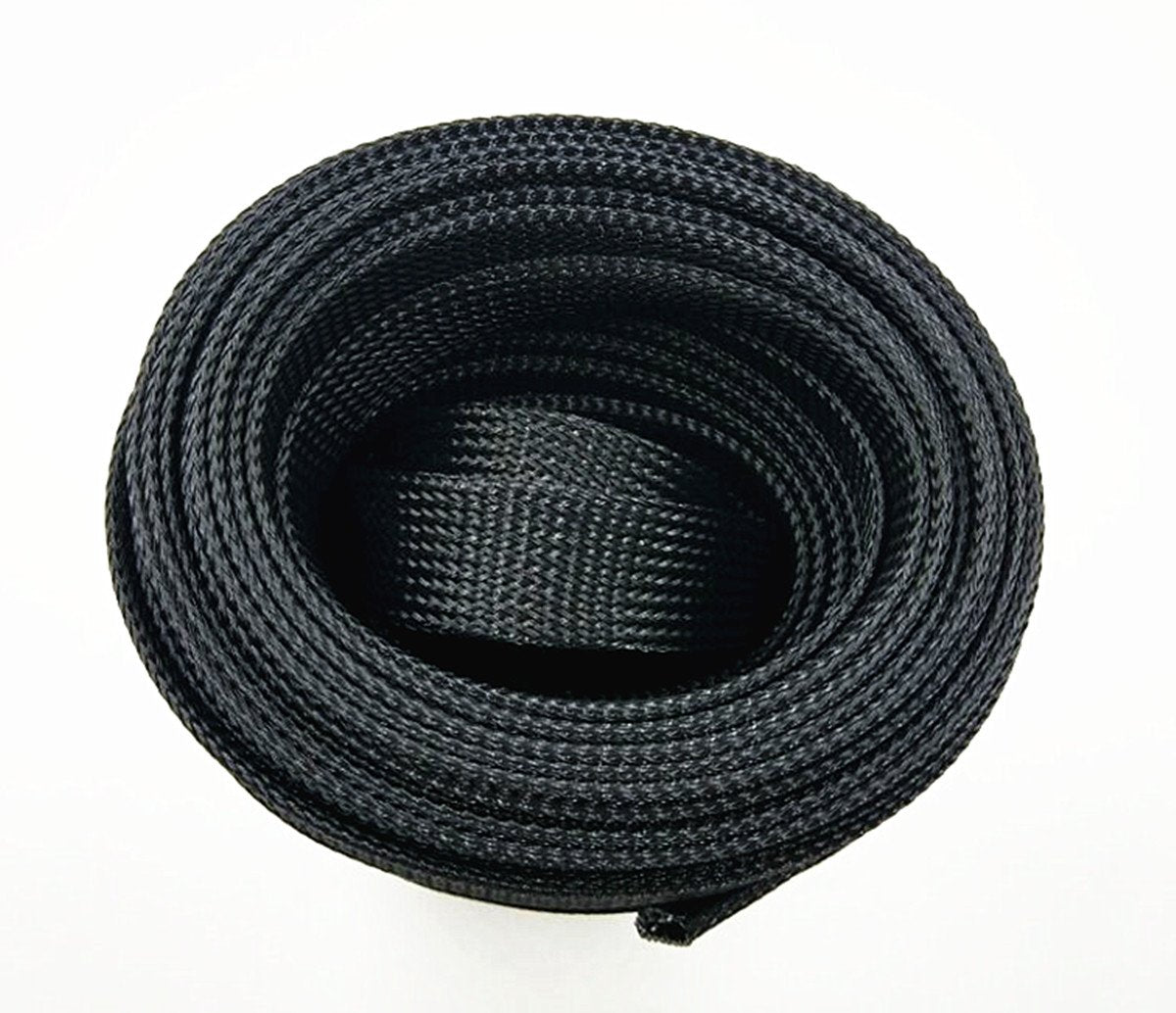 Wang-Data 25ft-1.25" PET Expandable Braid Sleeving -Black -Cable Management Sleeve Cord Organizer for wrap & Protect Cables