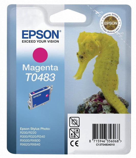 Epson Stylus Photo Ink Printer Original Ink Inkjet Print Cartridge T0483 Magenta Red